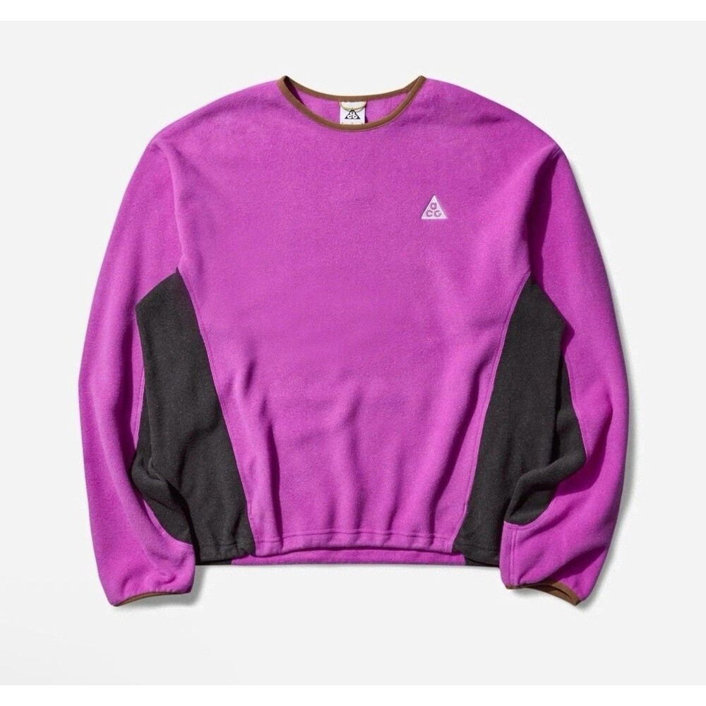 Nike ACG Wolf Tree Polartec Fleece Sweatshirt HV1117-551 Purple Men’s Medium NEW